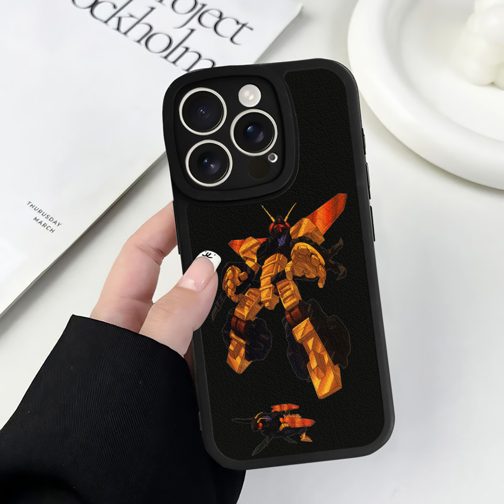 （画像用）  【iPhone 16シリーズ対応】シリコンスマホケース（レザー調） 材質：シリコン